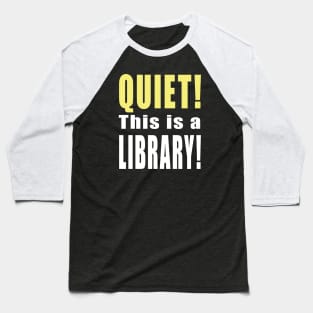 Quiet! This Is A Library Shirt - All That, Nickelodeon, The Splat Baseball T-Shirt